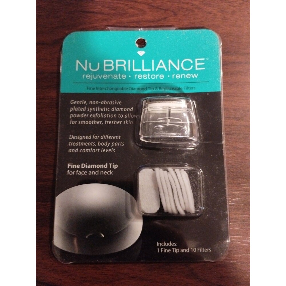 NuBrilliance Microdermabrasion Fine Diamond Tip & Replacement Filters